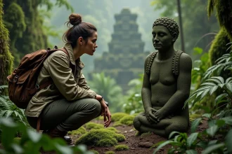 Lara Croft explorant une tombe dans le jeu Tomb Raider